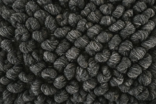 Chunky Loop Wool Throw Pillow, Charcoal 25" x 25"
