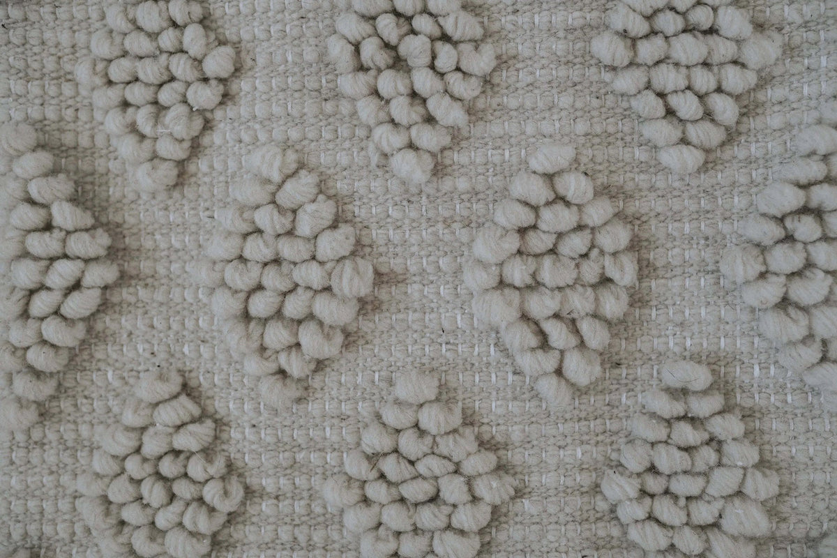 Diamond Weave Wool Throw Pillow, 19.5" x 19.5"