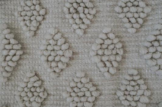 Diamond Weave Wool Throw Pillow, 19.5" x 19.5"