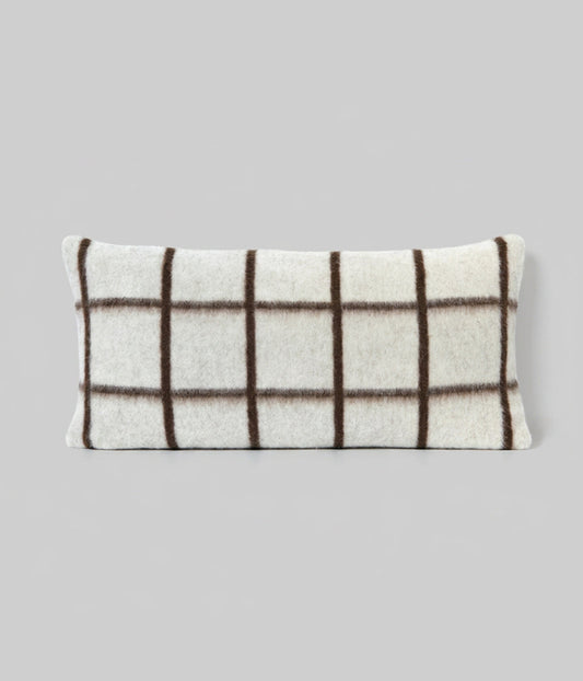 Alpaca and Cotton Throw Pillow, 23" x 11"