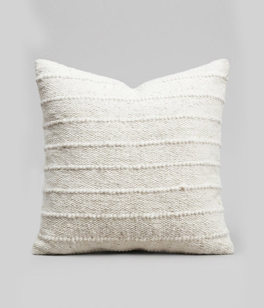Cord Stripe Wool Throw Pillow, 20" x 20"
