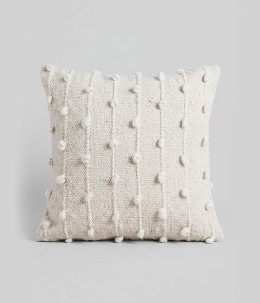 Dot Weave Wool Throw Pillow, 19.5" x 19.5"