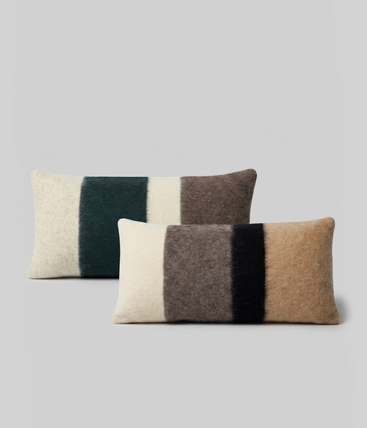 Alpaca and Cotton Throw Pillow, 23" x 11"