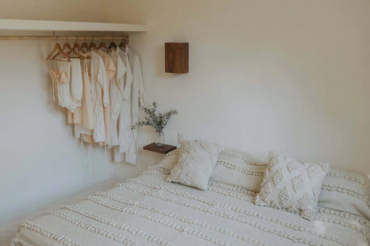Pom Pom Stripe Wool Quilt